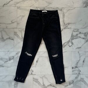 KanCan Black Skinny Distressed Jeans
